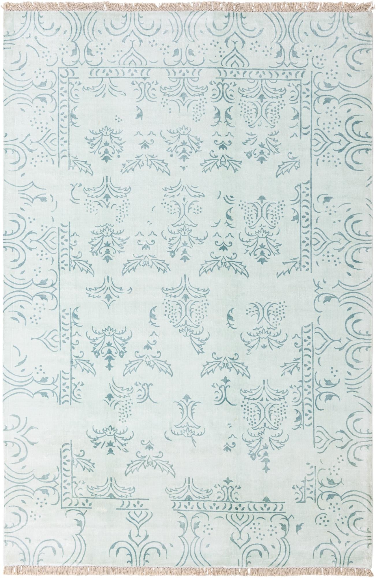 6' 7 x 9' 10 Hand Knotted Darya Wool Rug