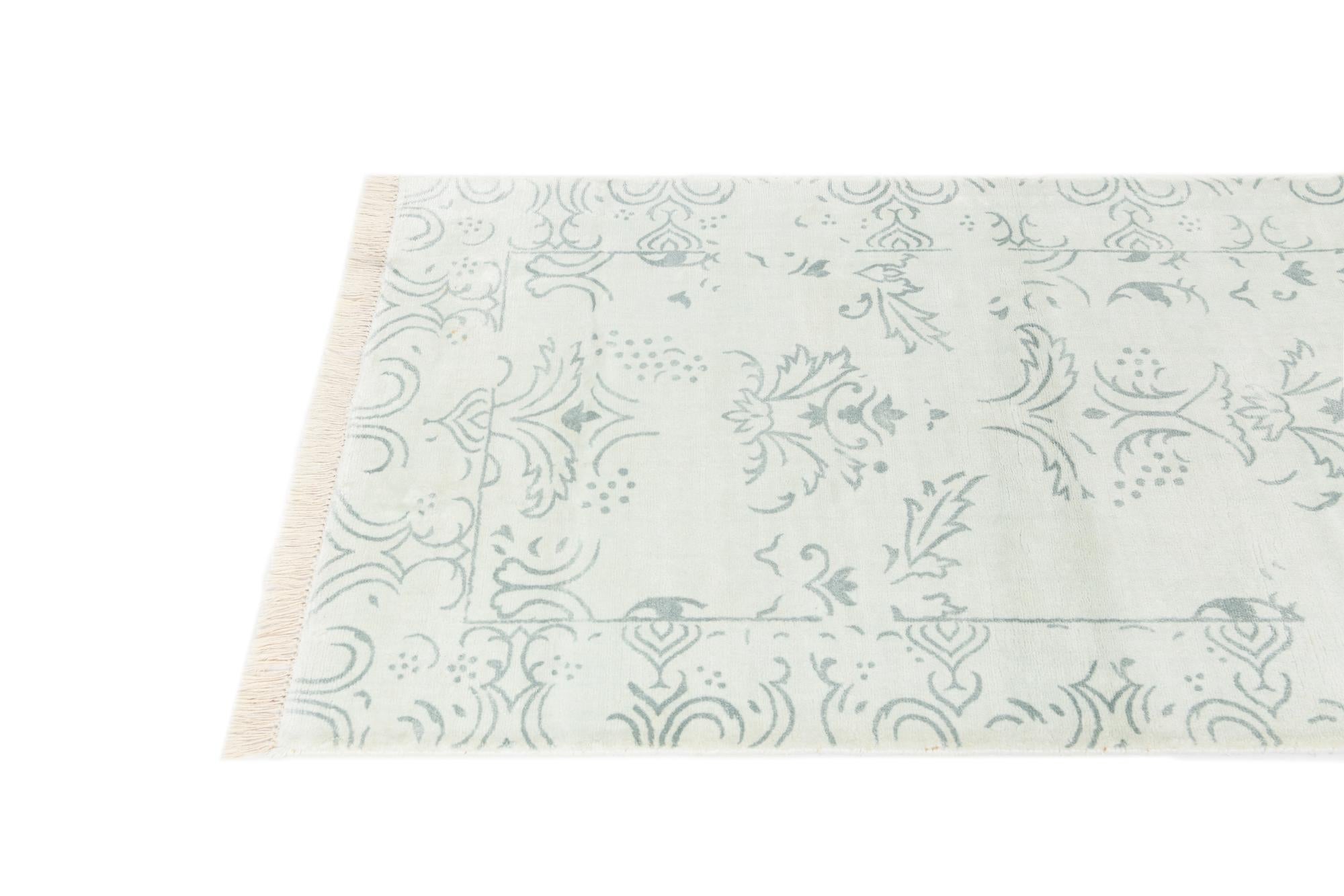 2' 7 x 4' 8 Hand Knotted Darya Wool Rug