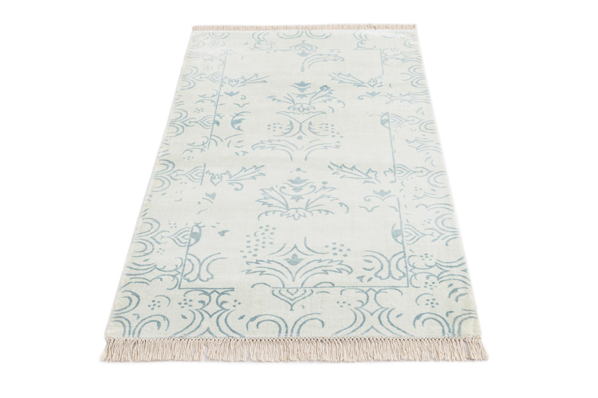 2' 7 x 5' Hand Knotted Darya Wool Rug