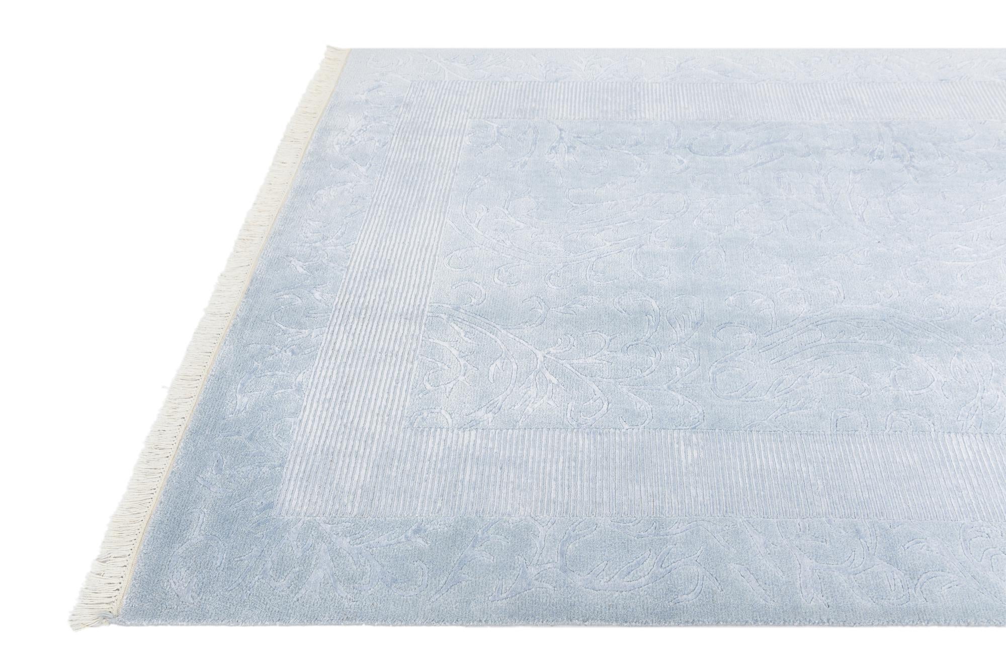 5' 7 x 7' 10 Hand Knotted Darya Wool Rug