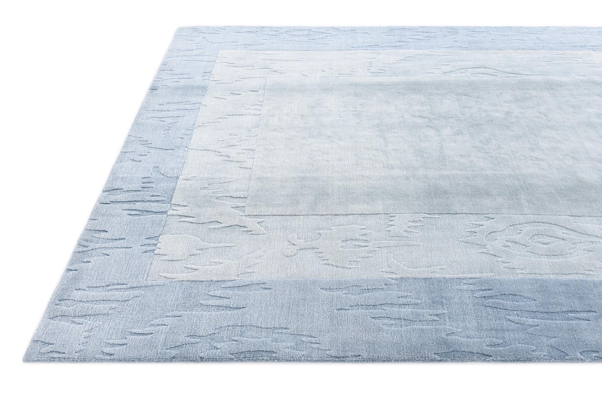 6' 7 x 9' 7 Hand Knotted Darya Wool Rug