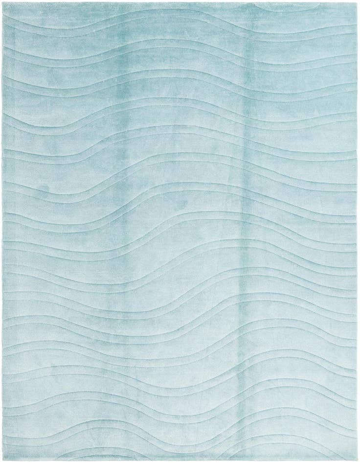 Detail image of 6' 9 x 9' 10 Hand Knotted Darya Wool Rug