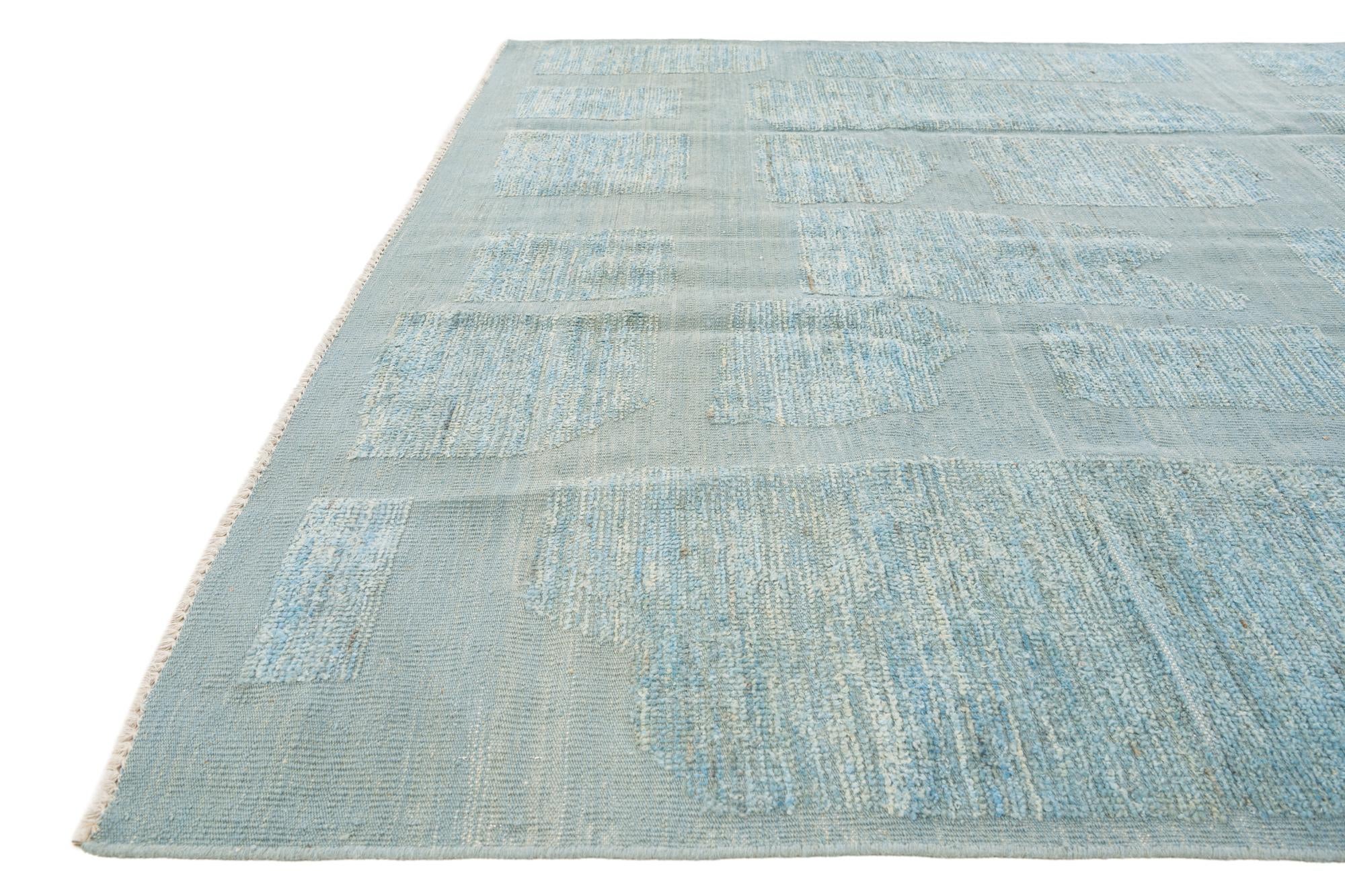 7' 10 x 10' 7 Hand Knotted Darya Wool Rug