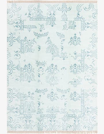 5' 7 x 7' 10 Hand Knotted Darya Wool Rug