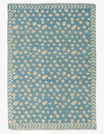 4' 3 x 6' 1 Hand Knotted Darya Wool Rug