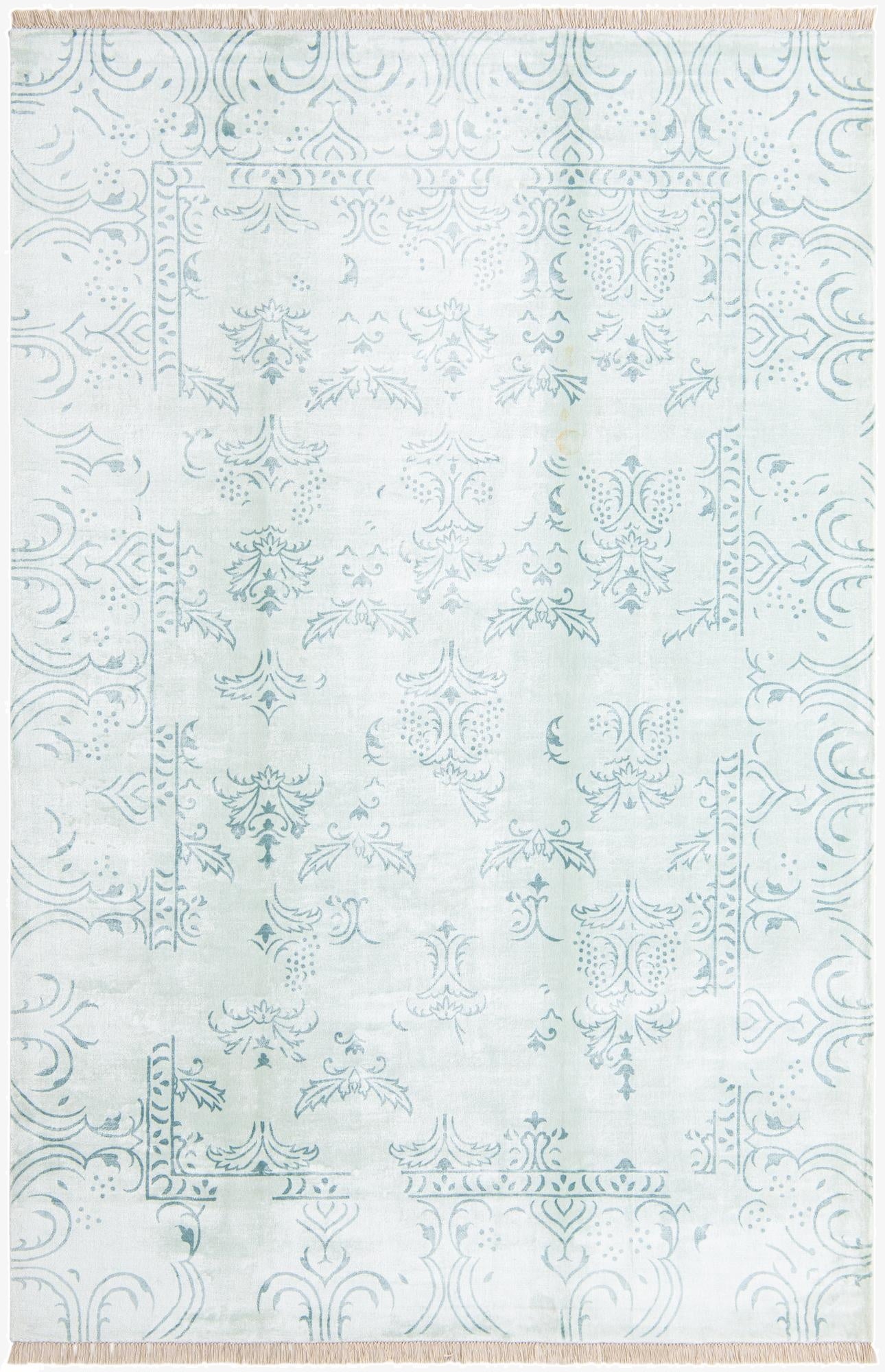 6' 7 x 9' 10  Hand Knotted Darya Wool Rug