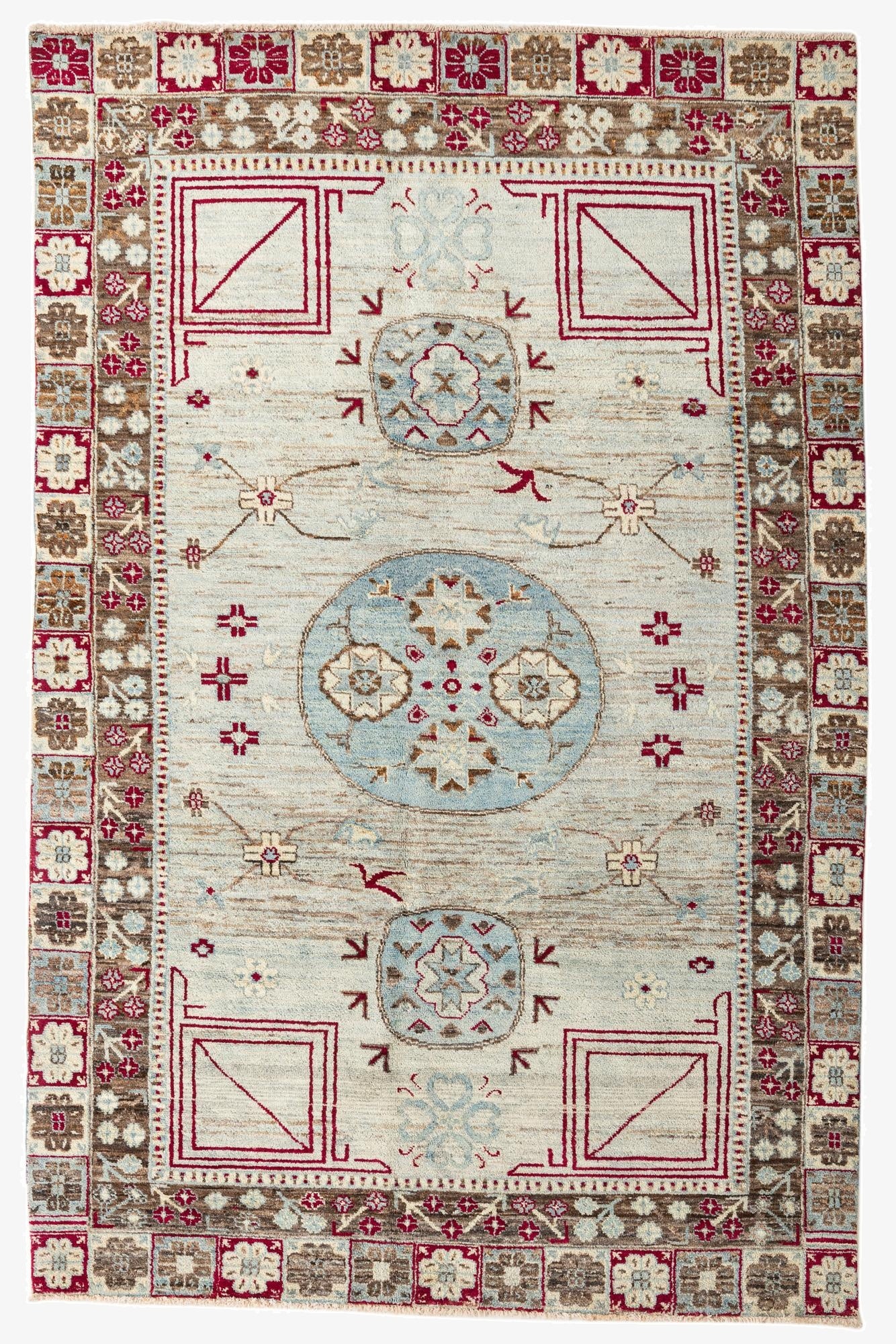 6' 8 x 10' 2  Hand Knotted Darya Wool Rug