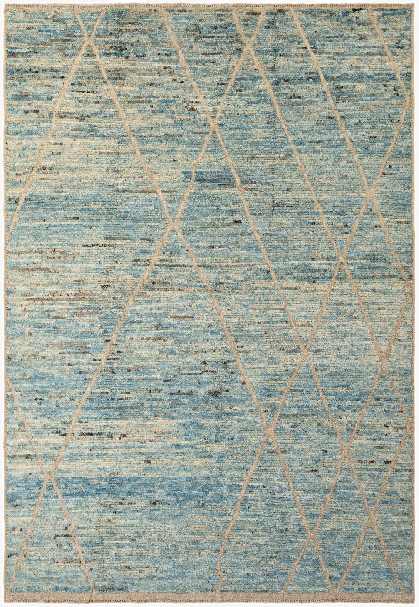 6' 10 x 9' 10  Hand Knotted Darya Wool Rug