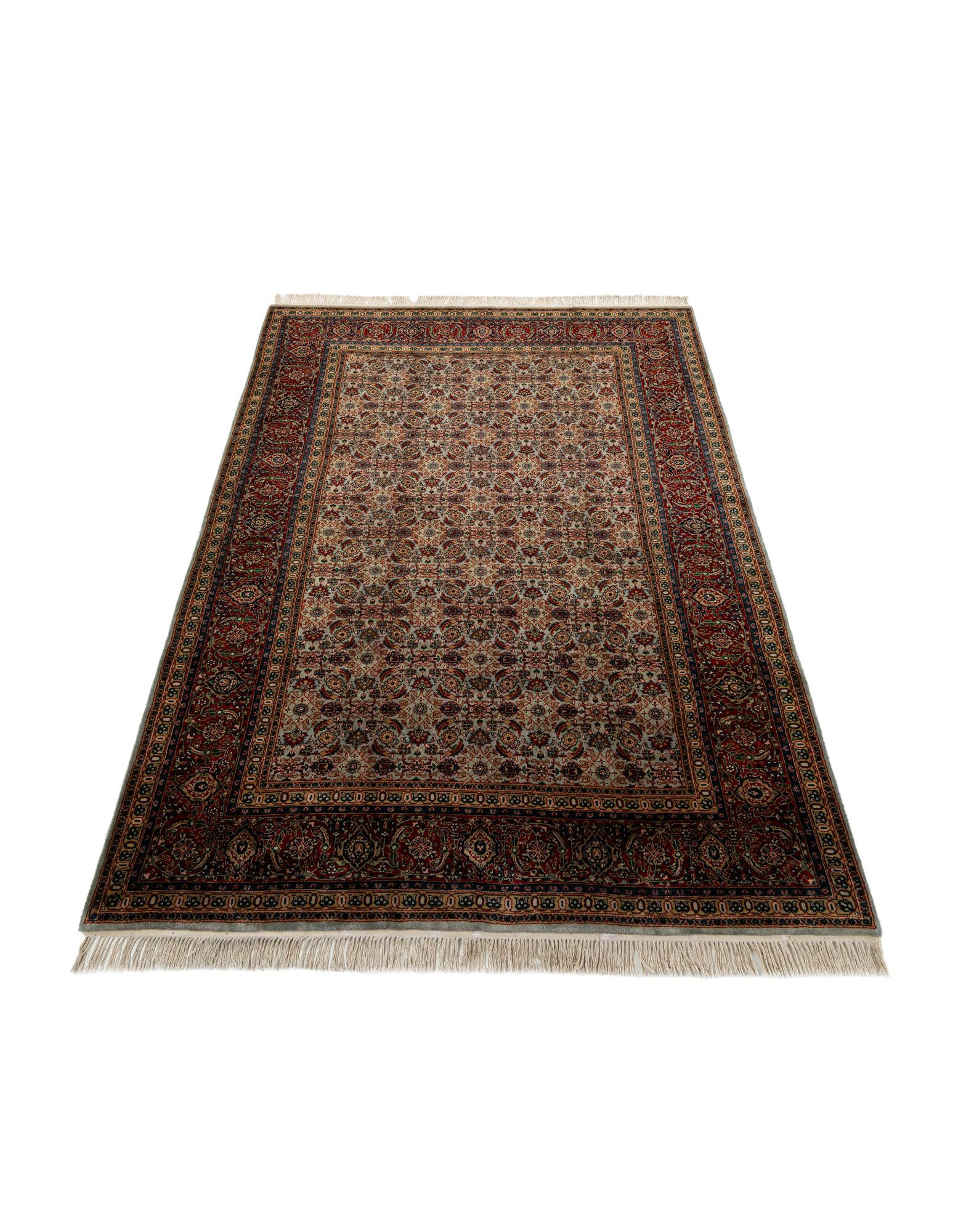 6' 9 x 11' Hand Knotted Farahan Oriental Wool Rug