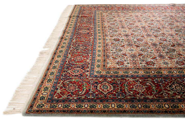 6' 9 x 11' Hand Knotted Farahan Oriental Wool Rug