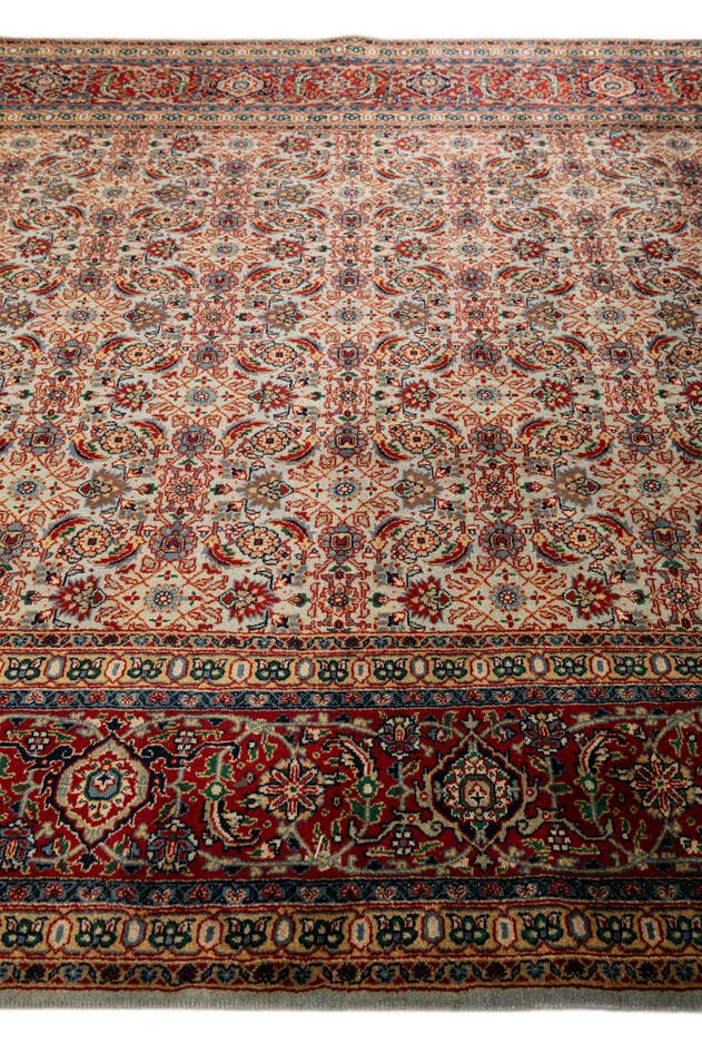 Detail image of 6' 9 x 11' Hand Knotted Farahan Oriental Wool Rug