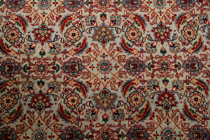 Detail image of 6' 9 x 11' Hand Knotted Farahan Oriental Wool Rug