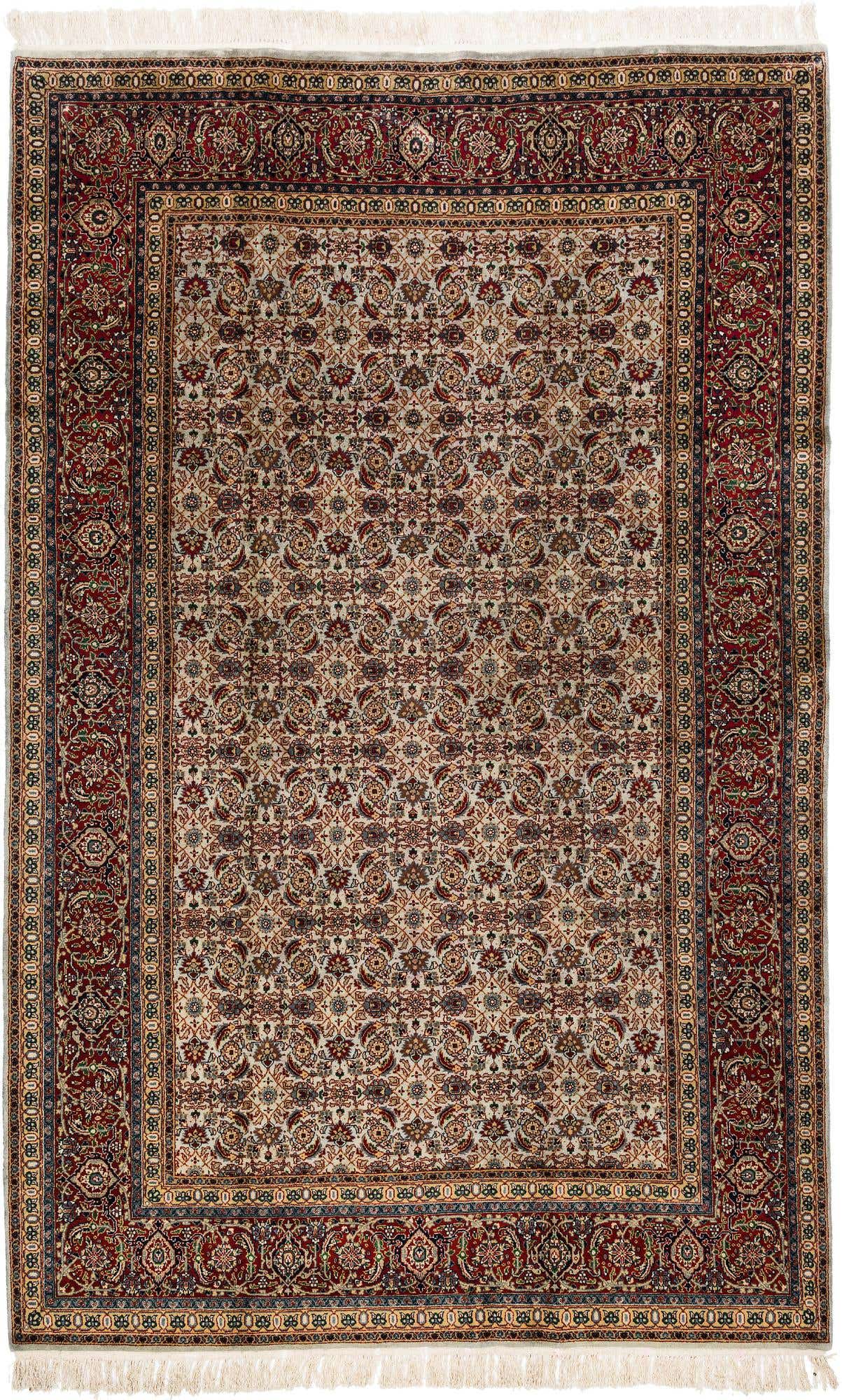 6' 9 x 11' Hand Knotted Farahan Oriental Wool Rug