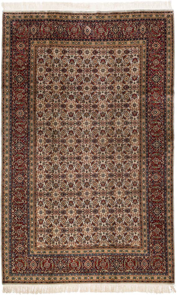 Detail image of 6' 9 x 11' Hand Knotted Farahan Oriental Wool Rug