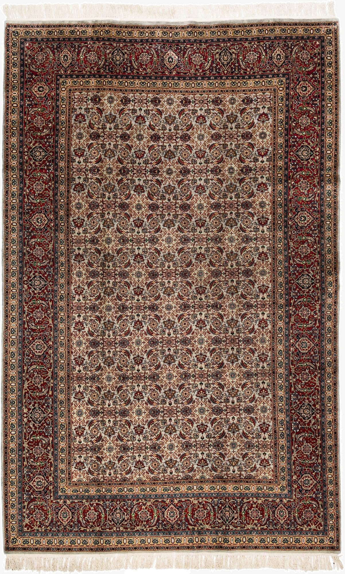 6' 9 x 11'  Hand Knotted Farahan Oriental Wool Rug