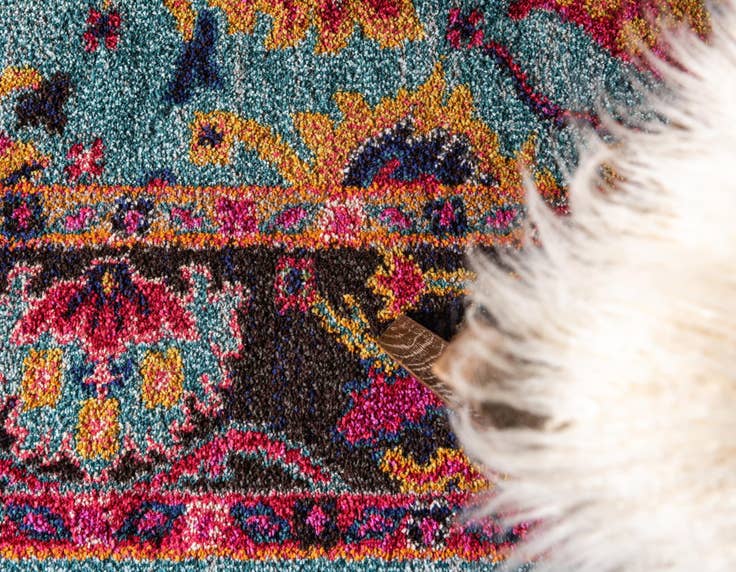 Detail image of 5' x 8' Washable Fleur Rug