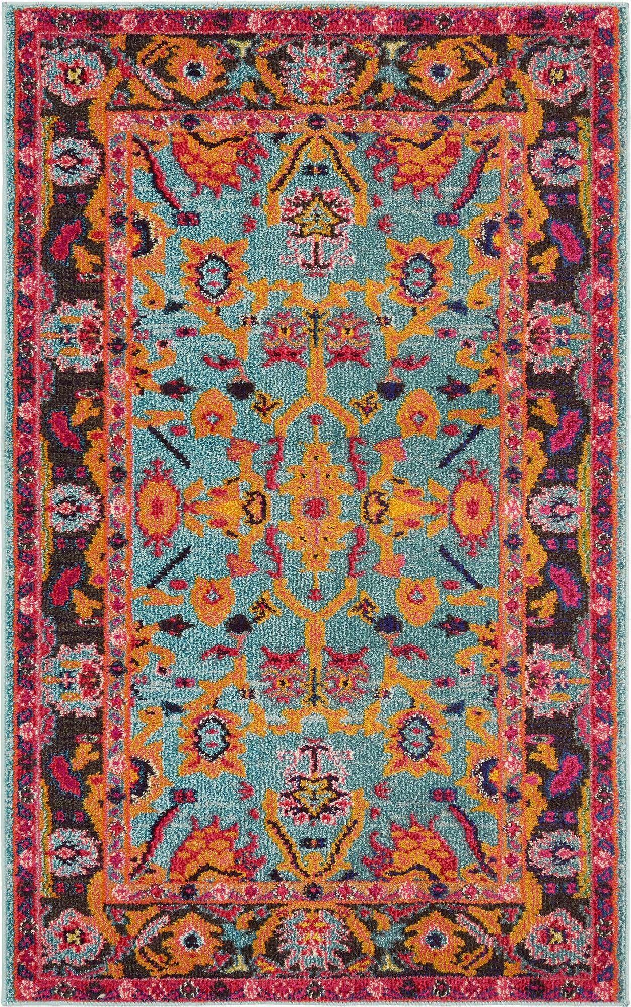 5' x 8' Washable Fleur Rug