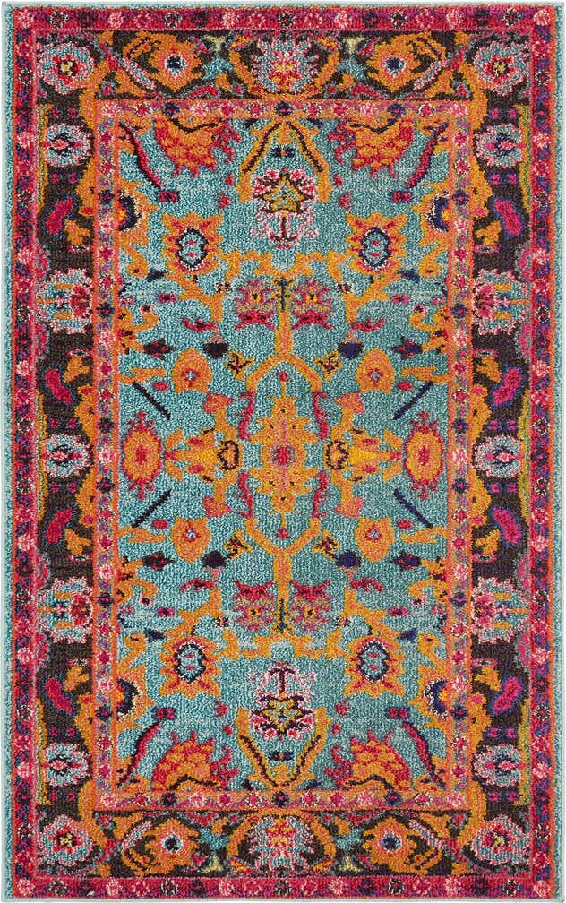 5' x 8' Washable Fleur Rug