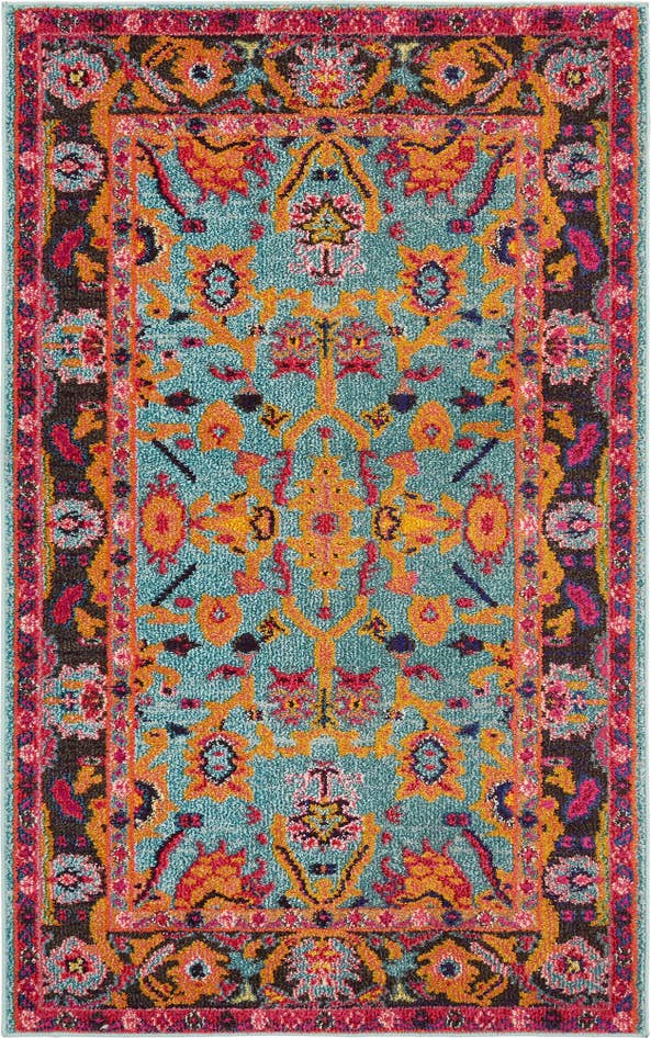 Detail image of 5' x 8' Washable Fleur Rug