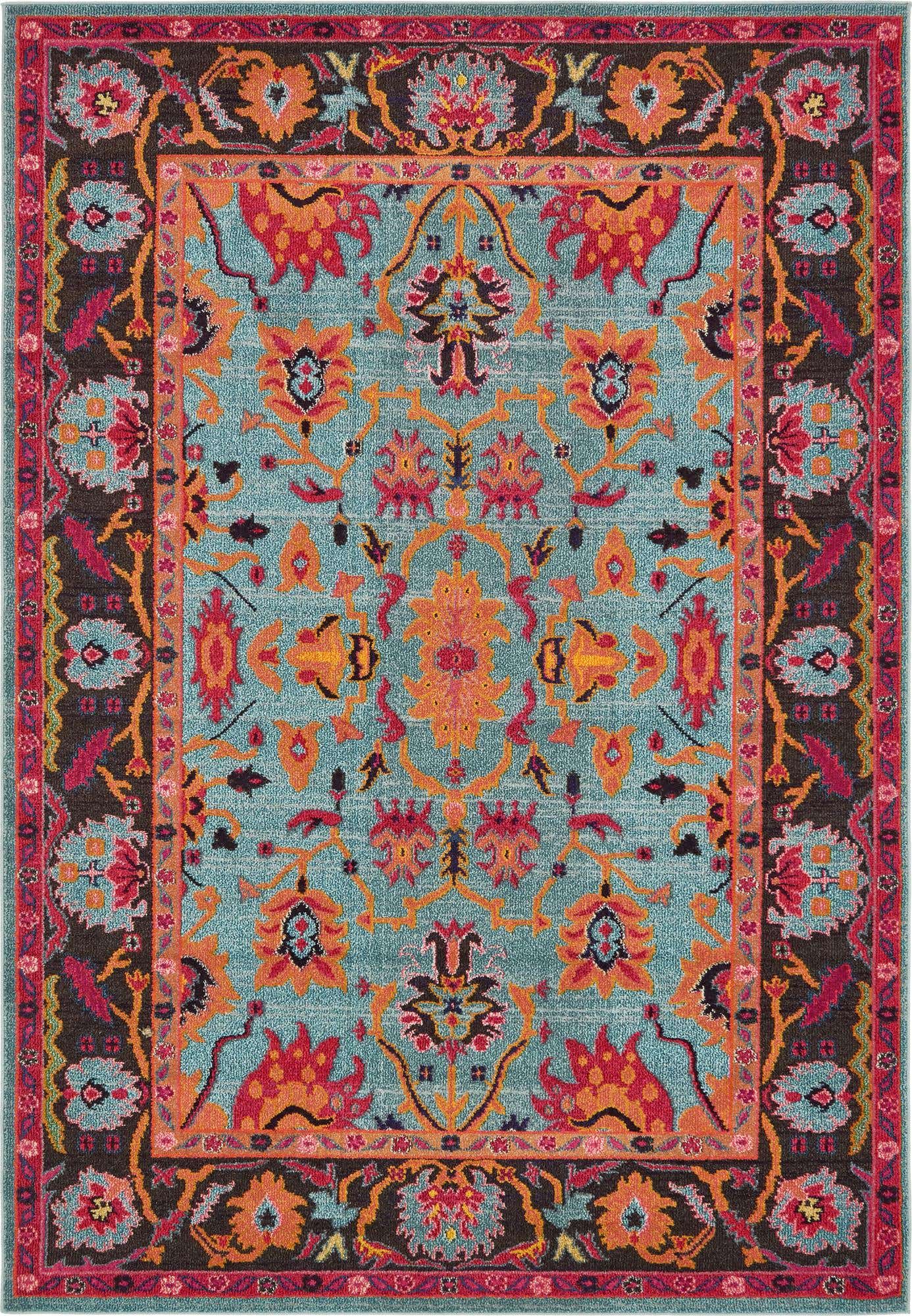 7' x 10' Washable Fleur Rug