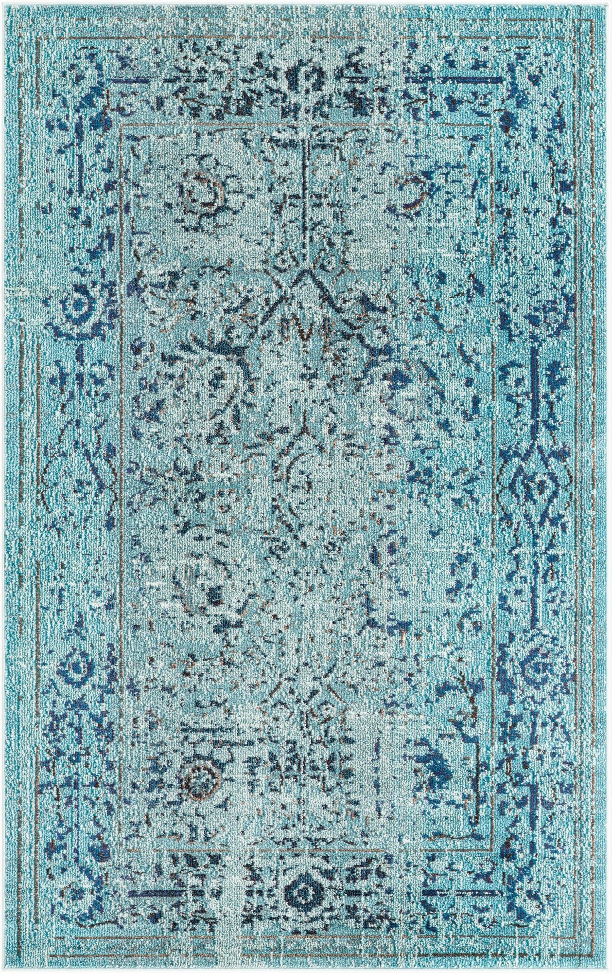 5' x 8' Washable Fleur Rug
