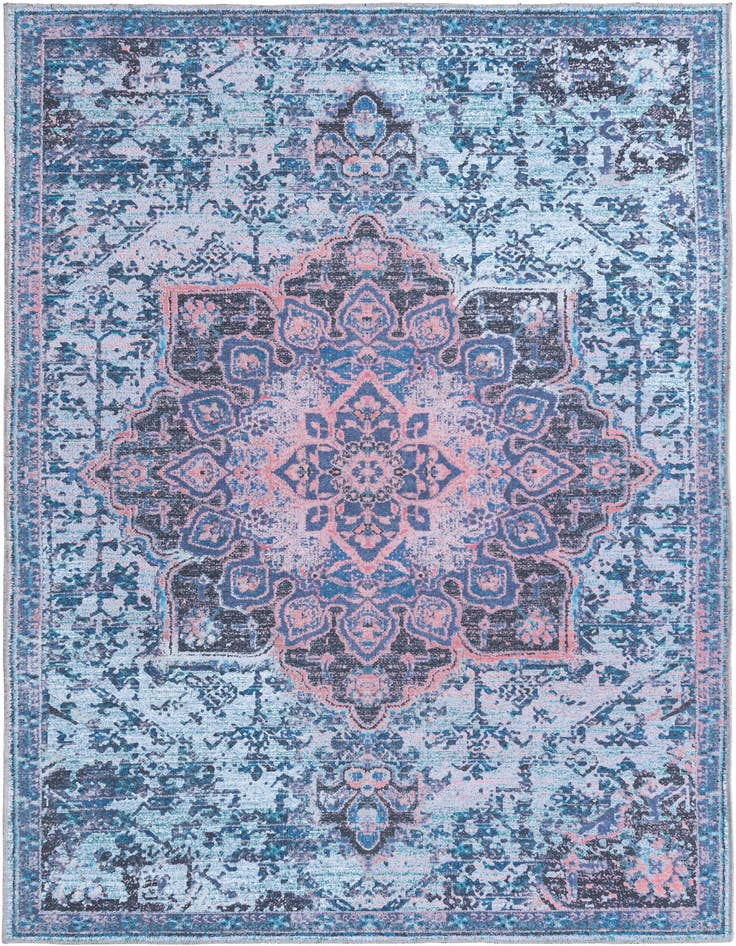 Detail image of 5' 3 x 8' Washable Francesca Rug