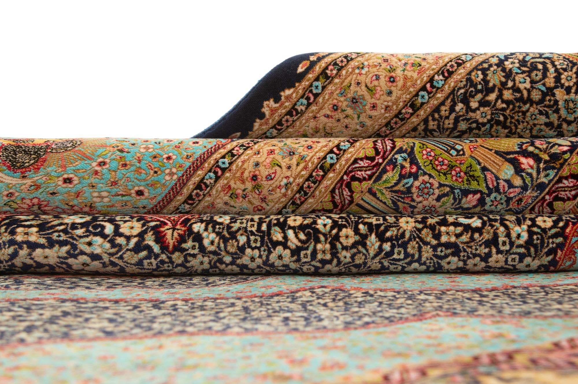 6' 4 x 9' 11 Ghom Design Rug