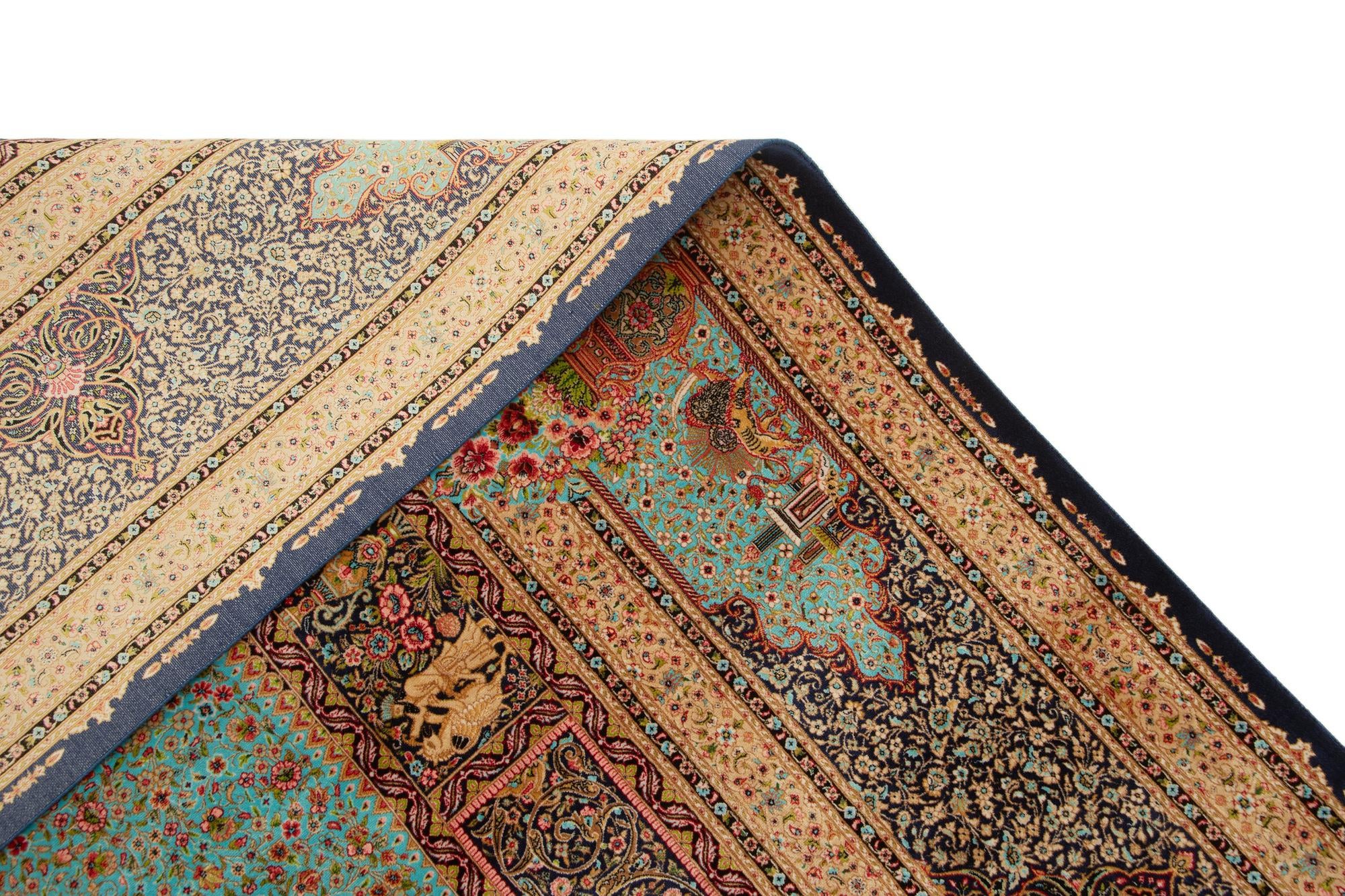 6' 4 x 9' 11 Ghom Design Rug
