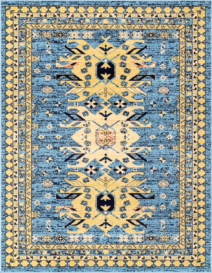 Detail image of 5' 3 x 8' Heriz Design Rug