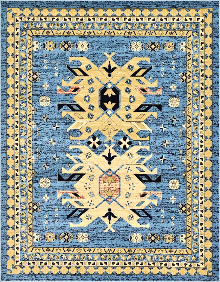 Detail image of 7' 10 x 10' Heriz Design Rug
