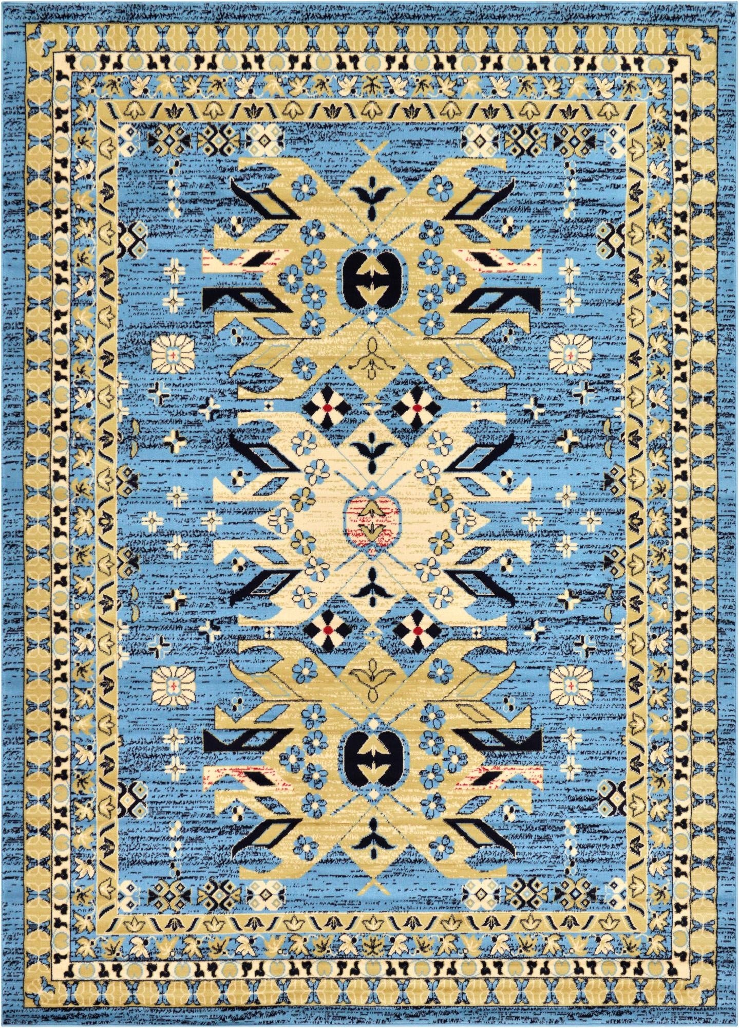 Primary image 7' x 10' Heriz Design Rug