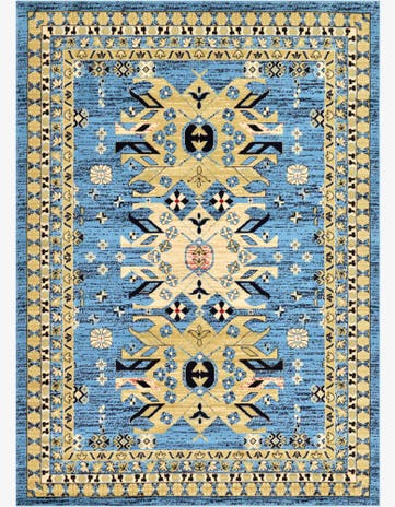 7' x 10' Heriz Design Rug
