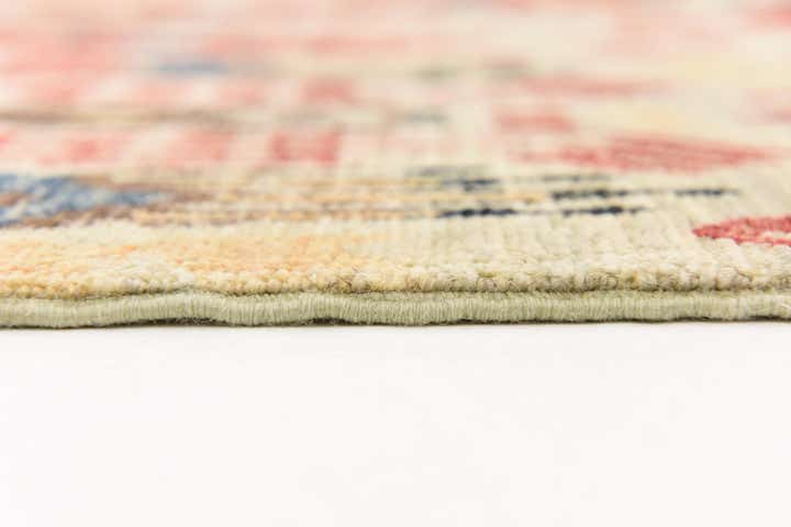 6' 10 x 9' 8 Hand Knotted Ikat Oriental Wool Rug