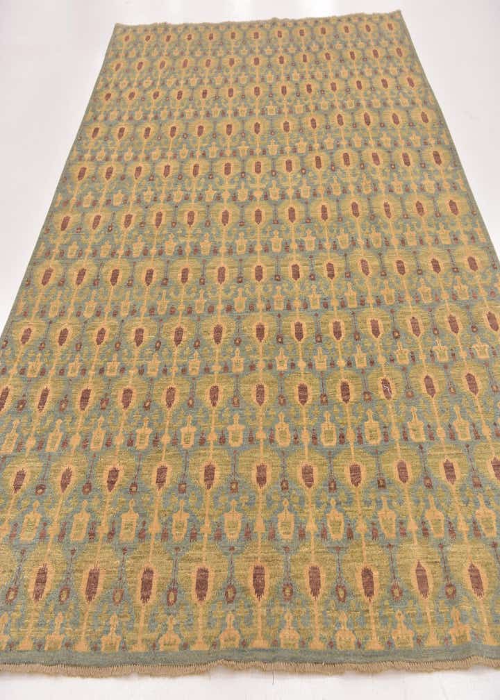 8' x 9' 9 Hand Knotted Ikat Rug