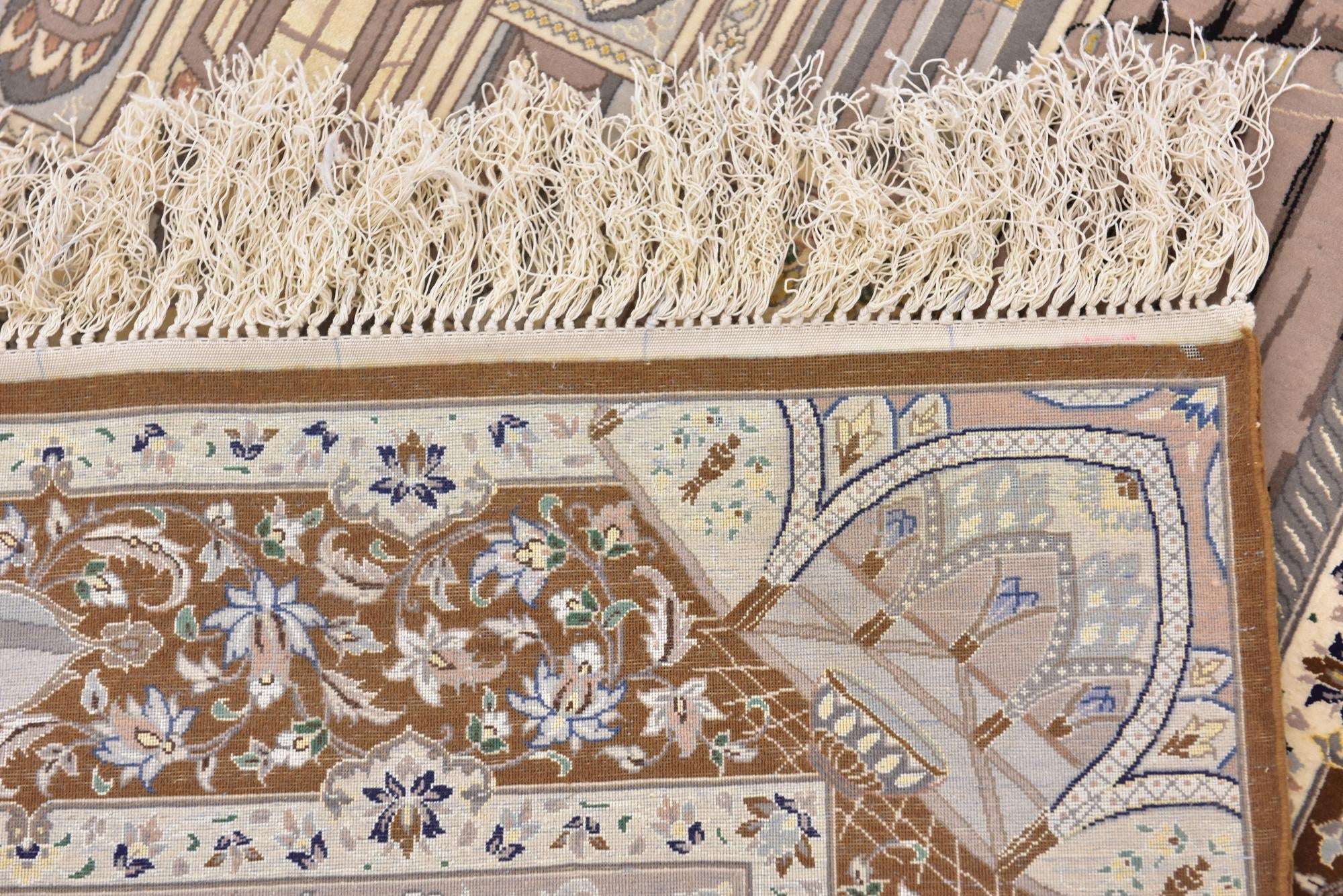 4' 4 x 6' 6 Hand Knotted Isfahan Persian Rug