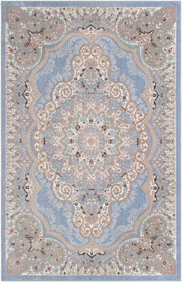 Detail image of 5' 3 x 8' Kamala Washable Rug