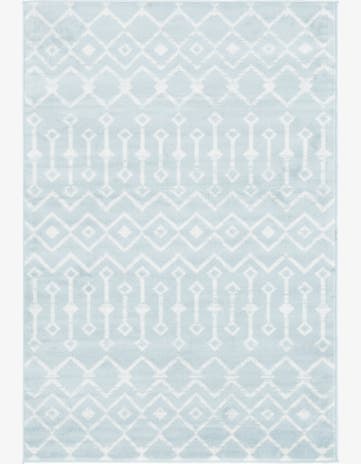 Light Blue Kasbah Trellis Rug