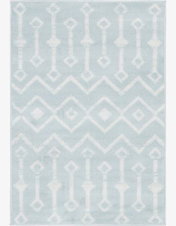 Light Blue Kasbah Trellis Rug