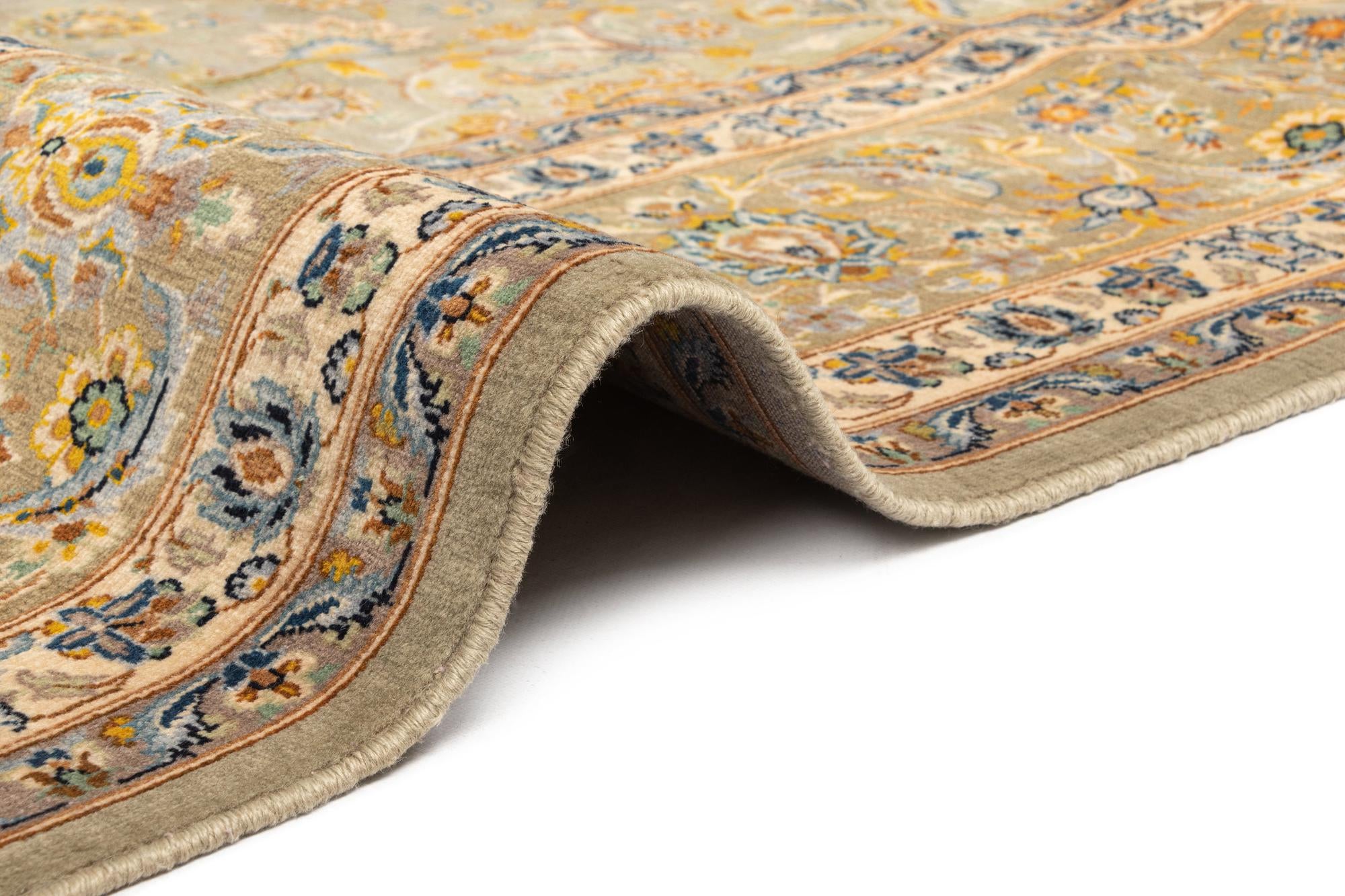 9' 8 x 13' 7 Kashan Wool Rug