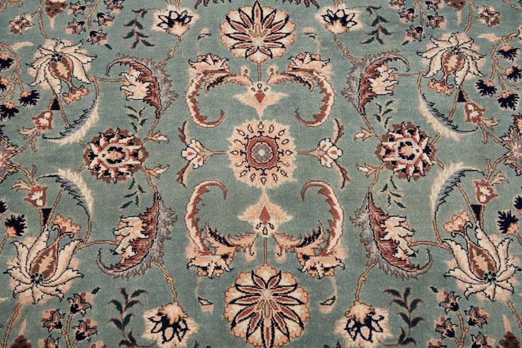Detail image of 6' 1 x 9' 10 Kashan Wool Rug