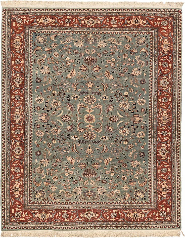 Detail image of 6' 1 x 9' 10 Kashan Wool Rug