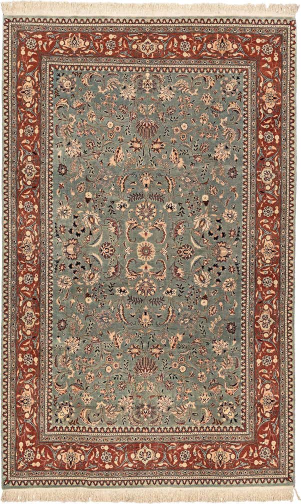 6' 1 x 9' 10 Kashan Wool Rug