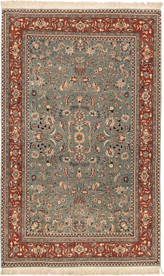 Detail image of 6' 1 x 9' 10 Kashan Wool Rug