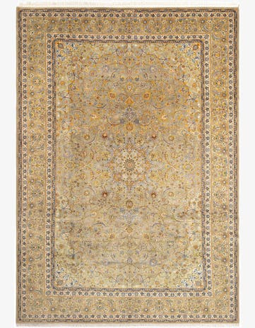 9' 8 x 13' 7 Kashan Wool Rug