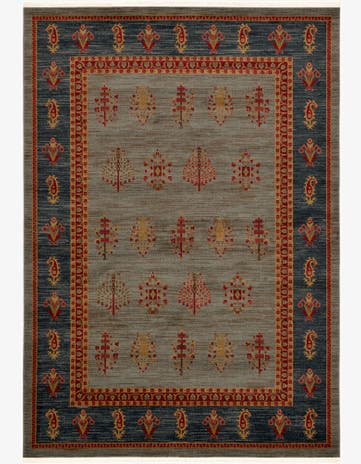 Light Blue Kashkuli Gabbeh Rug