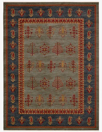 Light Blue Kashkuli Gabbeh Rug