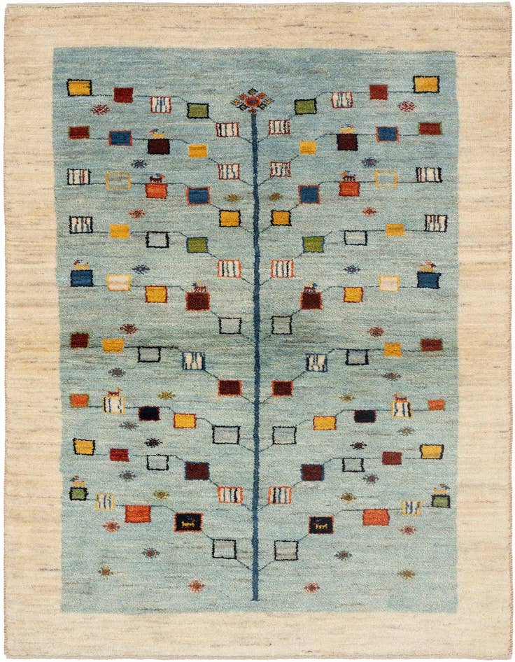 Detail image of 3' 2 x 5' Kashkuli Wool Rug