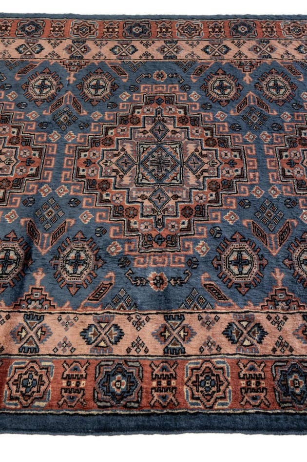 Detail image of 4' 2 x 6' 1 Hand Knotted Kazak Oriental Wool Rug