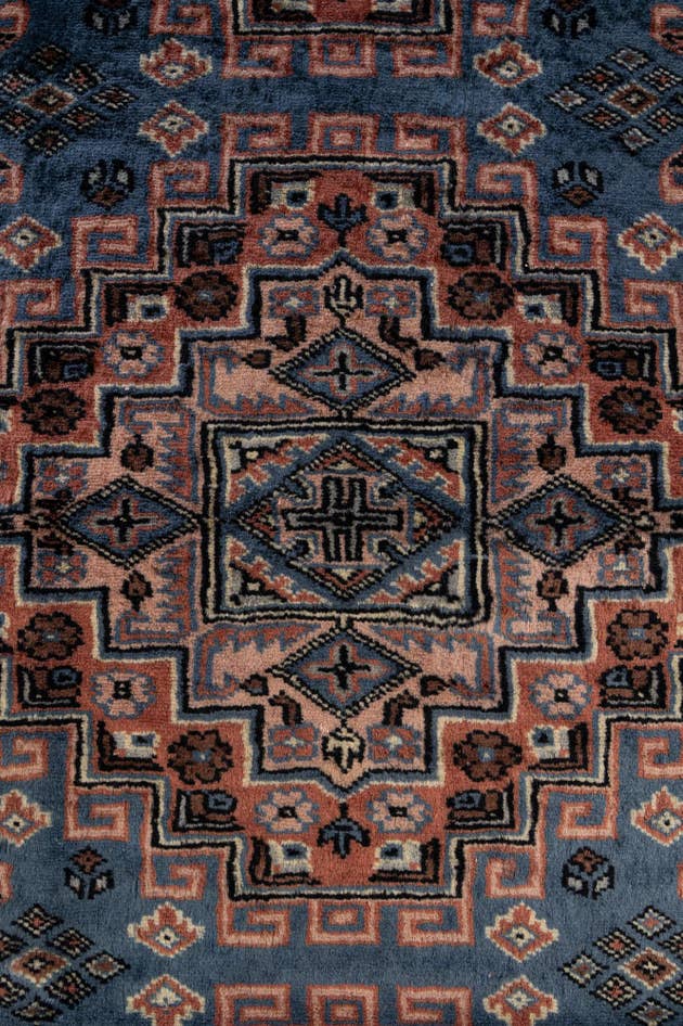 Detail image of 4' 2 x 6' 1 Hand Knotted Kazak Oriental Wool Rug