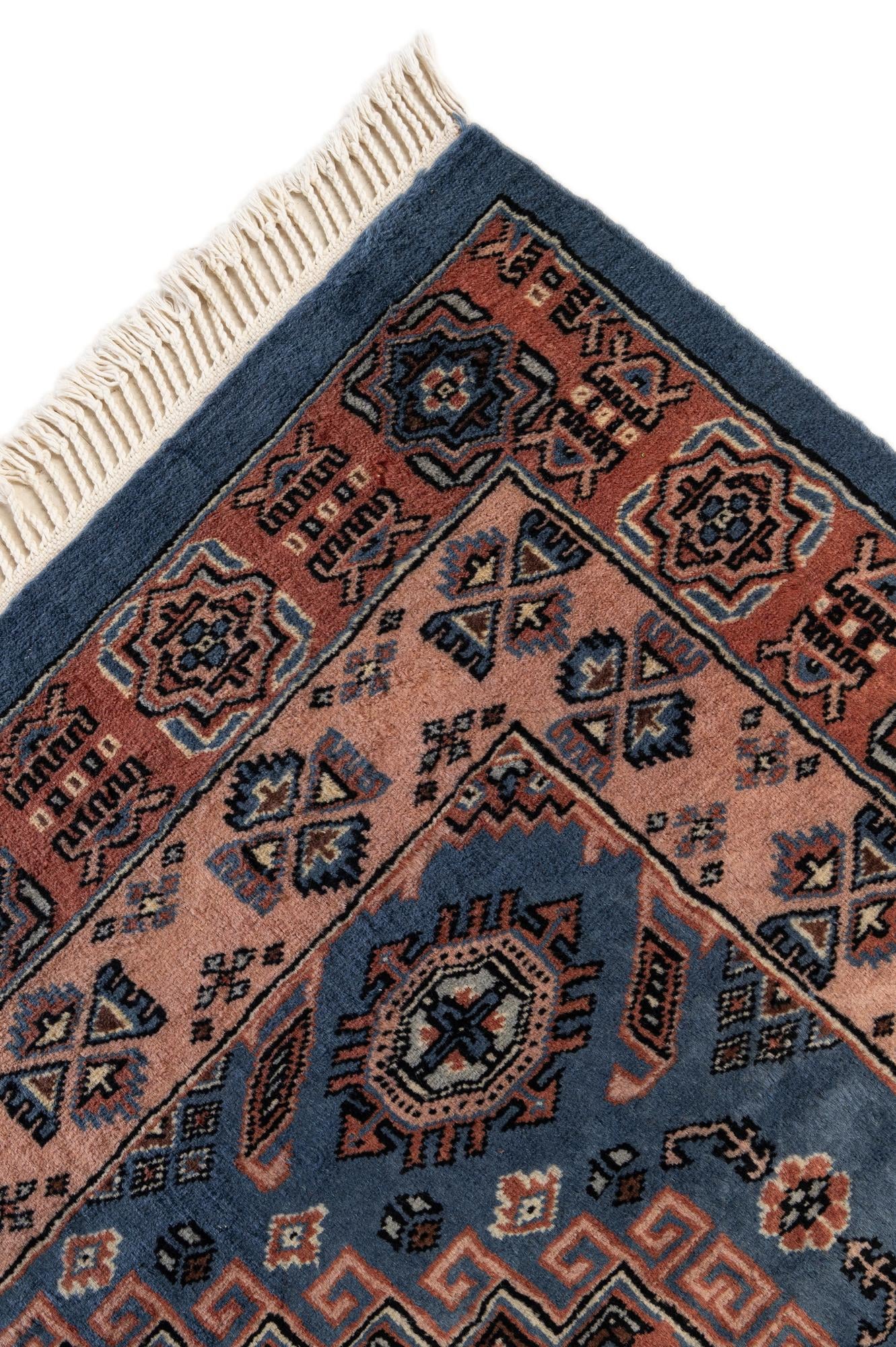 4' 2 x 6' 1 Hand Knotted Kazak Oriental Wool Rug